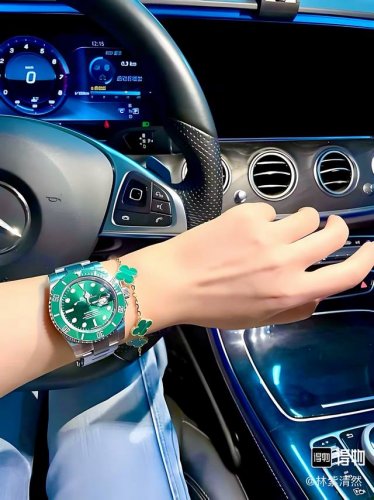 A-shell Rolex Green Submariner fully automatic mechanical watch ceramic bezel do