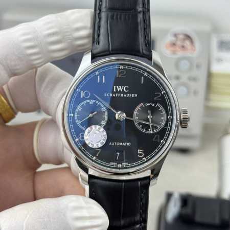 Zf IWC Portuguese 7-Day Power Reserve Series 42Mm White Case Black Dial Equipped - Click Image to Close