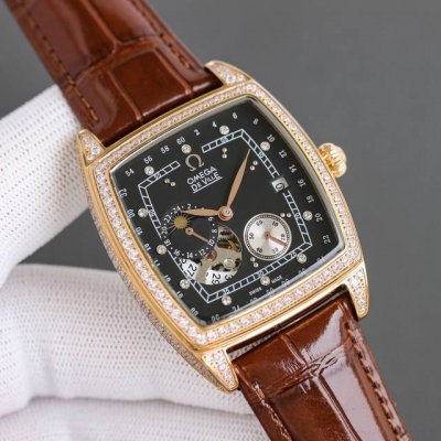 Omega Omega Men's Full Diamond-Set Luxury Watch With Automatic 8S63 Asian Import