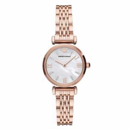 Armani Winter Hit, Rose Gold Mother-Of-Pearl Dial, Steel Strap Women's Watch. Mo - Click Image to Close