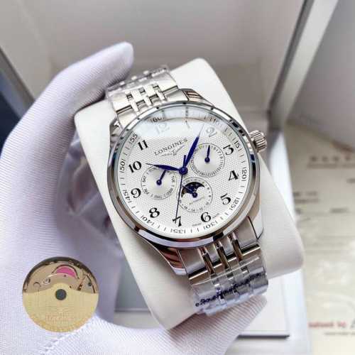 White Case Rose Gold 700 Steel Band +20 Longines Master Multifunctional Watch Wi