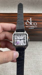 Af! Cartier Medium Santos! With Automatic Mechanical Movement!