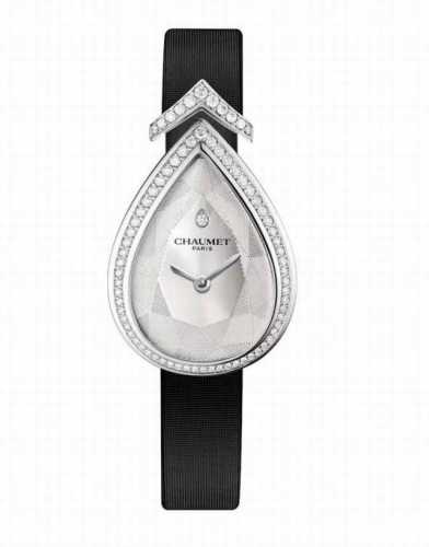 Chaumet Joseine Coronet watch features a classic teardrop shape paired with a di