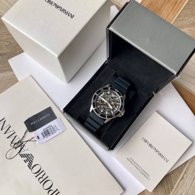 Genuine Armani Men's Mechanical Watch, New Model Ar60062 From The Boutique, Equi