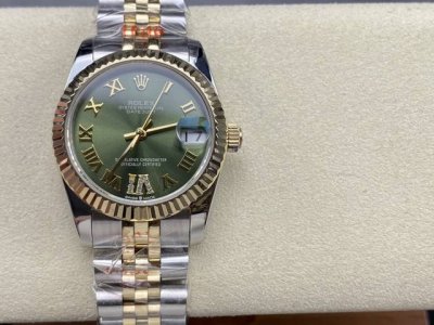 Ladies Rolex Single Date 31mm Diameter 31mm Movement equipped with fully automat