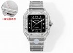 Thb New Cartier Santos Middle East Edition Steel Strap Full Diamond Model Origin