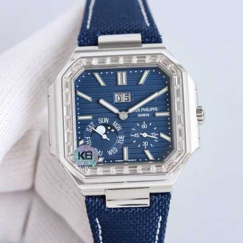 A new series of square Patek Philippe Cubitus 5822 watches with a diamond bezel