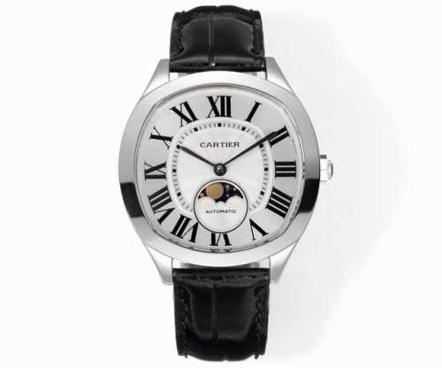 Cartier Drive De Cartier series watch. With its elegant and solemn cushion-shape