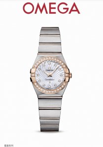 Omega Omega Constellation series rose diamond ladies high-end watch, Omega quart