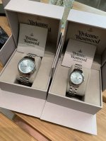 Vivienne Westwood's stunning Ice Blue watch (Ddd). The blue hue changes dependin