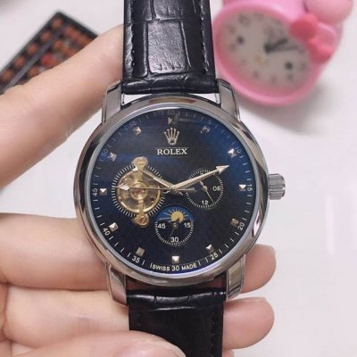 White, gold, rose, Rolex 9-wheel automatic sun, moon and star mechanical, 6-posi