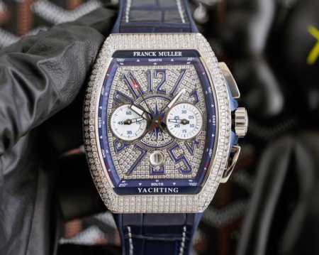Abf New Version Franck Muller V45 Blue Yacht 7750 Movement 44X54 Mm 1. Case: 100 - Click Image to Close