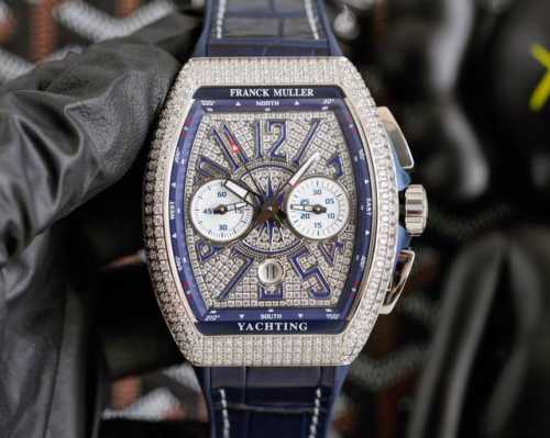 Abf New Version Franck Muller V45 Blue Yacht 7750 Movement 44X54 Mm 1. Case: 100