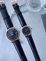 Gold Case + 20 Steel Band 20 Omega Couple Watch Original Imported Quartz Movemen
