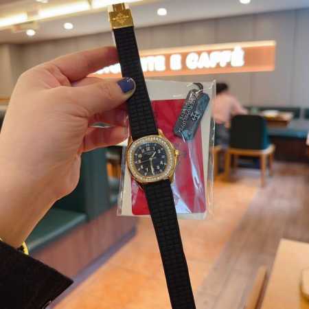 Gold-cased Patek Philippe - Grenade Series women's simple three-hand model, a mo - Click Image to Close