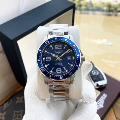 Longines Conquest series men's watch, fully automatic mechanical movement, 316 s