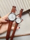 Platinum Longines Couple Watches, Original Imported Quartz Movement, 316L Stainl