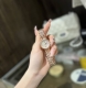 White Gold + 20 Diamonds + 30 Omega Goddess Teardrop Series Watch. Its exquisite