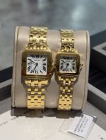 White Gold Diamond 20 Cartier Vintage Santos Series Medium Size: Width 26mm Leng