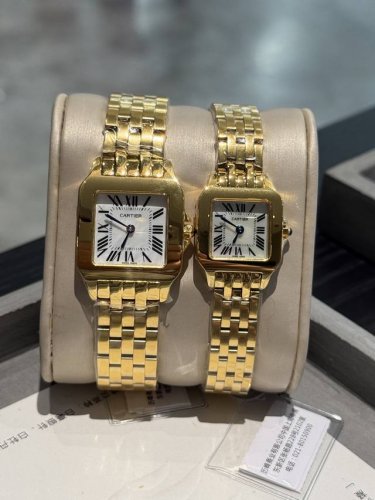 White Gold Diamond 20 Cartier Vintage Santos Series Medium Size: Width 26mm Leng