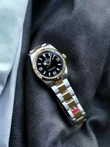 Sj's white and gold case Rolex XF3 Explorer series 36-40mm 2836 modified to 3230