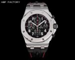 Gold, white and black are the same price, steel band +100. Hbf Factory Audemars