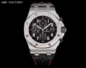 Gold, white and black are the same price, steel band +100. Hbf Factory Audemars