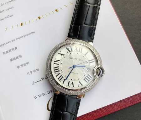 Cartier Cartler Blue Balloon Men's Watch, fully automatic mechanical movement, - Click Image to Close