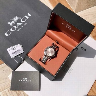 Coach Tatum quartz women's watch features exquisite and dazzling artificial crys