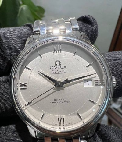 Omega De Ville Series Stainless Steel Bracelet Automatic Mechanical Men's Watch