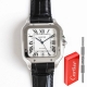 Tw Factory - Cartier Santos Series Watch (White/Gold Case) Available with Bv pac