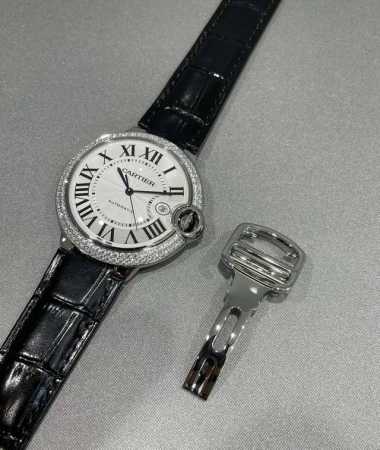 Cartier Ballon Bleu series W69016Z4 Men's automatic mechanical watch, 42mm diam - Click Image to Close