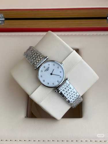 Longines Grand Ladies series, quartz movement ladies watch, diameter 24mm, all s