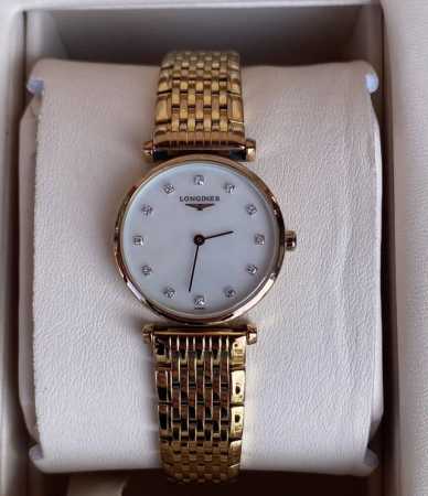 Longines La Grande Classique series L4.209.1.97.8 quartz movement, red PVD gold- - Click Image to Close