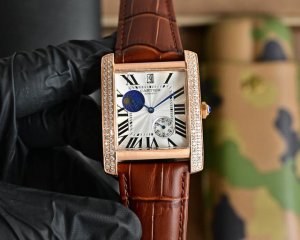 Cartier Tank Series 34Mm*12Mmcal Automatic Mechanical Movement High-Strength Blu