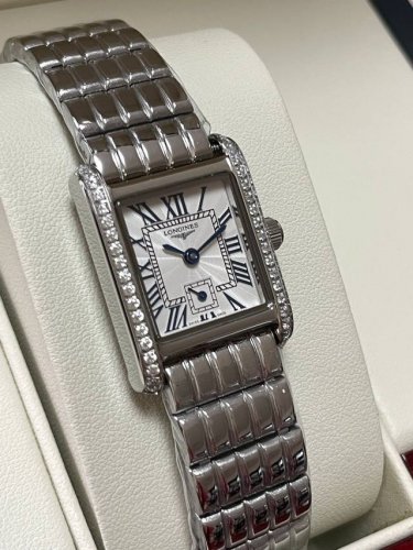 Code-Matched Longines Mini Daphne Series Watch, Silver Rectangular Dial With Vin