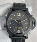 The matte black ceramic case is so cool! This new version of the 2021 Panerai Lu
