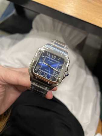 No gold case or women's model available. The Cartier Santos De Cartier watch can - Click Image to Close