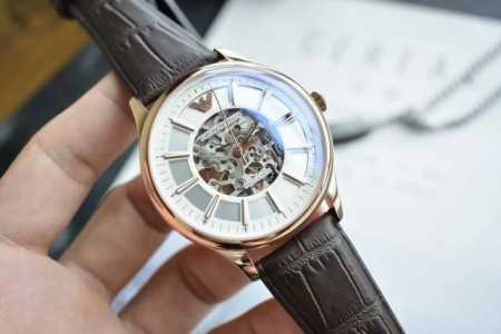 Armani Mechanical Watch For Men Ar2073 Show Off Your Wrist Style With A Trendy S - Click Image to Close