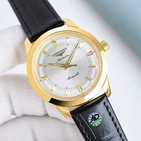White + Gold Af Factory's new Longines Conquest three-hand watch arrives in sty - Click Image to Close