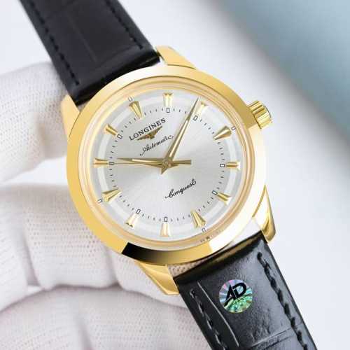 White + Gold Af Factory's new Longines Conquest three-hand watch arrives in sty