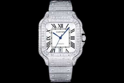 The New Cartier Santos Starry Sky Is Coming! The Entire Bezel Is Inlaid With Squ