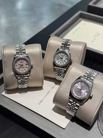 Rolex Datejust Series Classic Women's Solid Steel Band - Original Press Buckle I - Click Image to Close