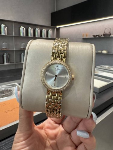 White steel piece 350 diamonds + 30 Omega simple and elegant female watch impor