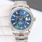 White case, gold case H8 Rolex Sky-Dweller! Case size 42mm, stable, reliable, an