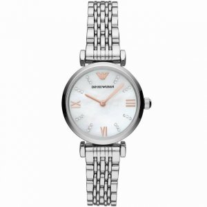 Armani Winter Hit, Mother-Of-Pearl Dial, Steel Strap Women's Watch. Model Ar1120