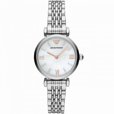 Armani Winter Hit, Mother-Of-Pearl Dial, Steel Strap Women's Watch. Model Ar1120
