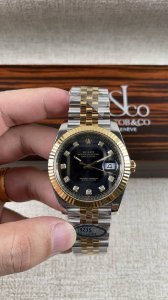 C-Factory! Rolex 41Mm Black Diamond Datejust With 3235 Movement!