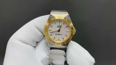 Omega Constellation Series 28mm Swiss Quartz Watch 1. The half-moon section and - Click Image to Close