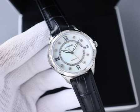 Brand: Chanel Model: New Women's Mechanical Watch Movement: Imported Citizen Mec - Click Image to Close